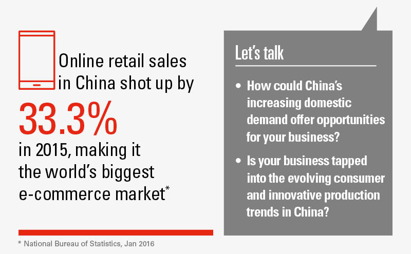 The RMB presents many potential benefits in the e-commerce market