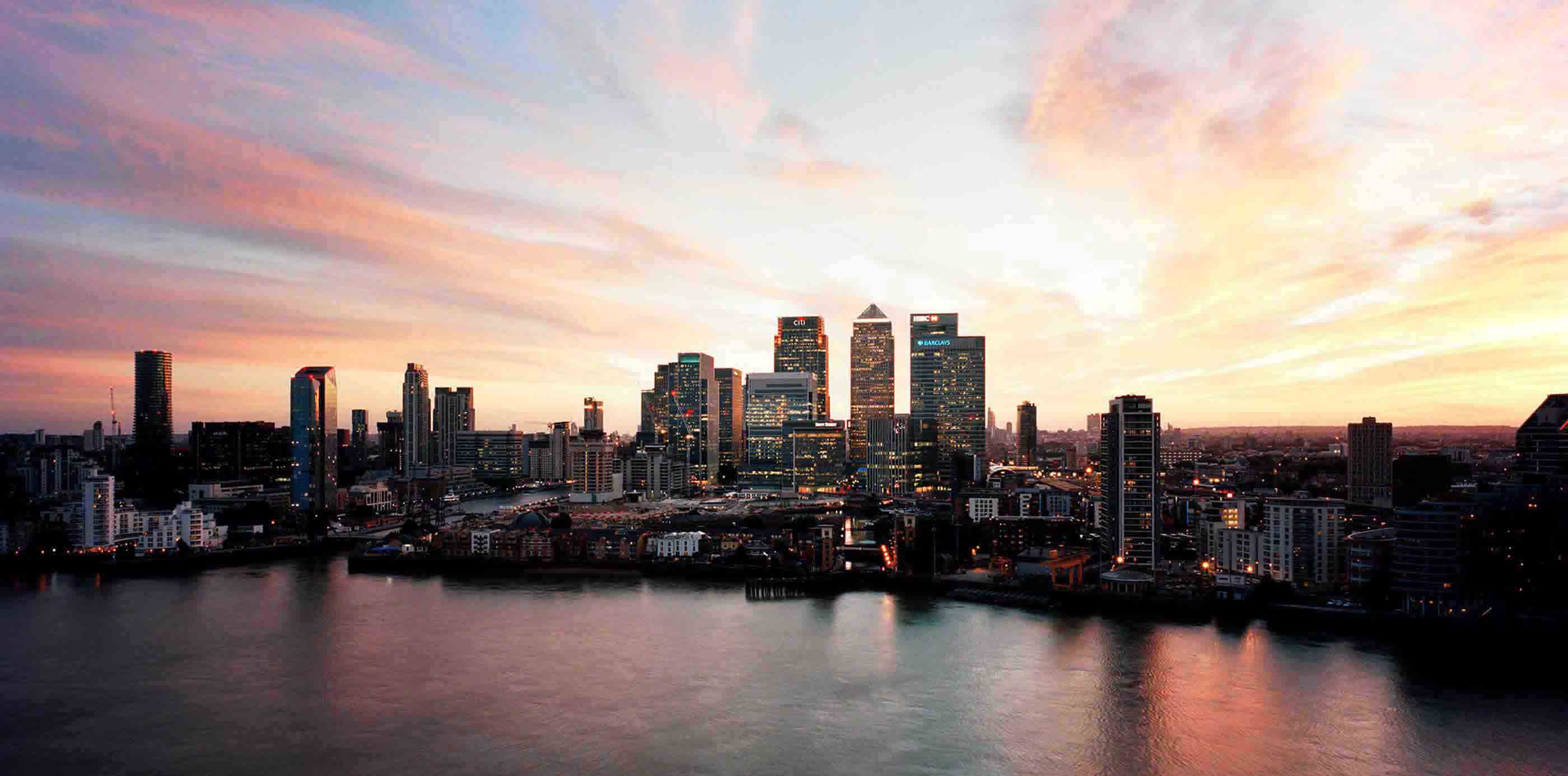 Shot of london skyline