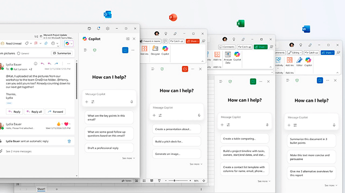 Screenshot of Copilot Chat